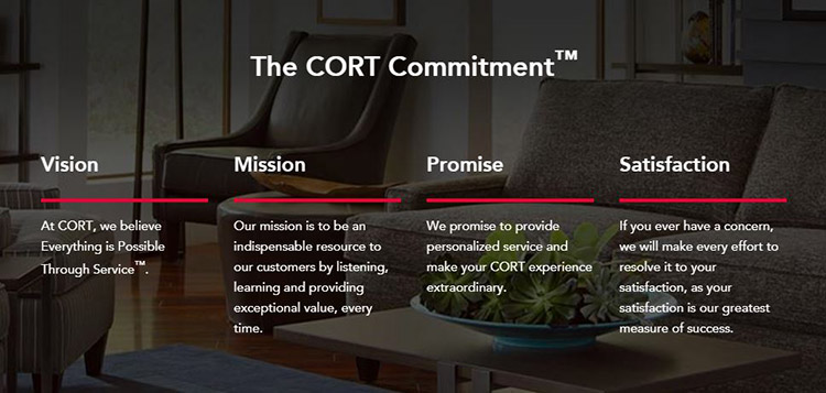 The CORT Commitment - Vision, Mission, Promise, Satisfaction