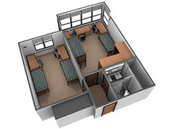 Suite in Units, Side View 1